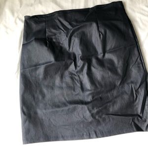 Faux leather skirt